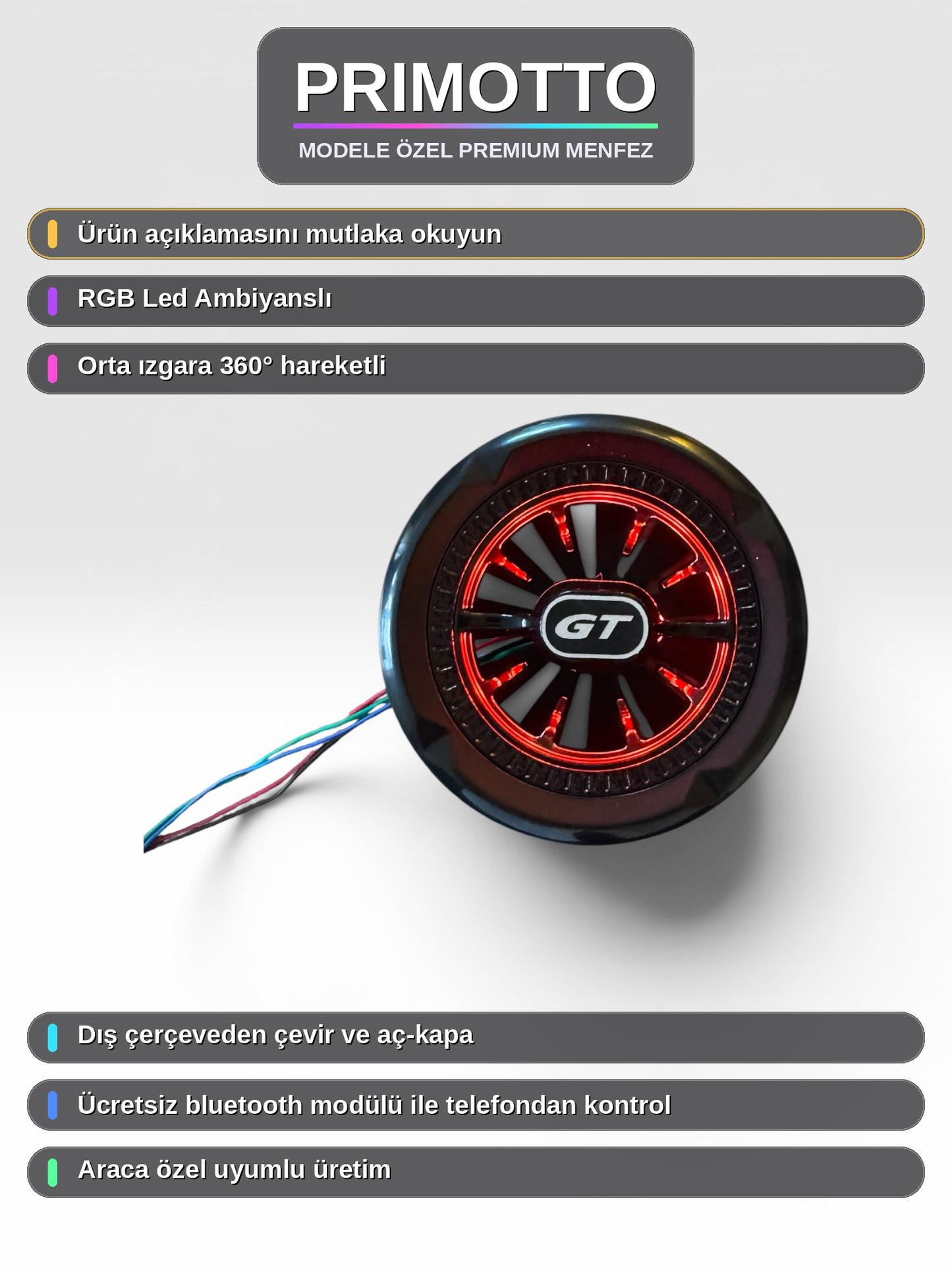 Grille d'aération Premium Spéciale pour Modèle